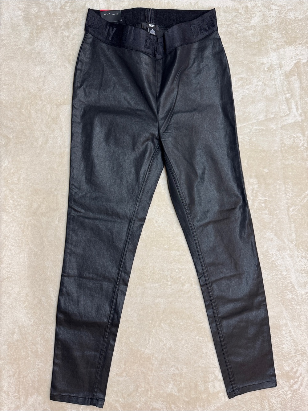 DKNY Women’s Black Faux Leather leggings